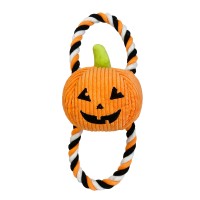 Happy Pet Halloween Pumpkin Rope Pull
